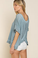 Load image into Gallery viewer, Peek-a-boo Ruffle Overlay Knit Top
