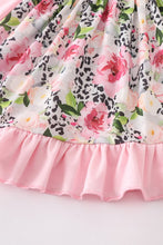Load image into Gallery viewer, Pink floral smocked dress
