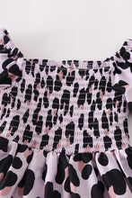 Load image into Gallery viewer, Leopard smocked ruffle dress mommy &amp; me

