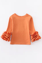 Load image into Gallery viewer, Orange icing sleeve girl top
