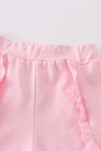 Load image into Gallery viewer, Pink ruffle girl shorts
