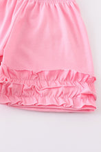 Load image into Gallery viewer, Pink ice cream print pocket ruffle set
