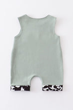 Load image into Gallery viewer, Green cows embroidery baby boy jonjon
