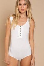 Load image into Gallery viewer, Sleeveless Ribbed Button Front Bodysuit
