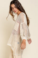 Load image into Gallery viewer, Oversized Fit See-through Pullover Sweater

