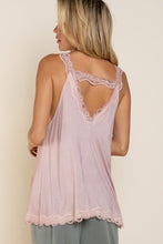 Load image into Gallery viewer, Lace Trim Halter Top with Back Strap
