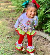 Load image into Gallery viewer, AnnLoren Girls Boutique Polka Dot &amp; Swirl Christmas Tree Clothing Set-6
