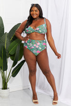 Load image into Gallery viewer, Marina West Swim Take A Dip Twist High-Rise Bikini in Sage
