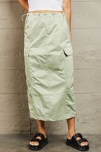 Load image into Gallery viewer, HYFVE Just In Time High Waisted Cargo Midi Skirt
