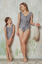 Load image into Gallery viewer, Marina West Swim Full Size Float On Ruffle Faux Wrap One-Piece in Cat
