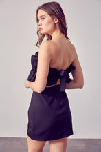 Load image into Gallery viewer, OPEN SHOULDER RUFFLE DETAIL DRESS
