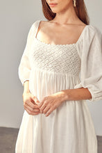 Load image into Gallery viewer, CROCHET BABYDOLL DRESS

