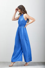 Load image into Gallery viewer, HIGH NECK SLEEVELESS JUMPSUIT
