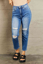 Load image into Gallery viewer, BAYEAS High Waisted Cropped Dad Jeans

