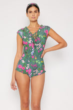 Load image into Gallery viewer, Marina West Swim Bring Me Flowers V-Neck One Piece Swimsuit In Sage
