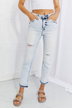 Load image into Gallery viewer, RISEN Full Size Camille Acid Wash Crop Straight Jeans
