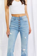 Load image into Gallery viewer, Vibrant MIU Full Size Jess Button Flare Jeans
