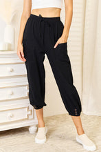 Load image into Gallery viewer, Double Take Decorative Button Cropped Pants
