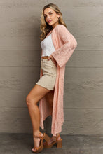 Load image into Gallery viewer, POL You Make Me Blush Open Front Maxi Cardigan
