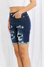 Load image into Gallery viewer, Judy Blue Lucy High Rise Patch Bermuda Shorts

