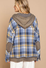 Load image into Gallery viewer, Flannel Oversized Jacket With Hoody
