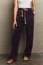 Load image into Gallery viewer, POL Leap Of Faith Corduroy Straight Fit Pants in Midnight Navy
