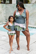 Load image into Gallery viewer, Marina West Swim Full Size Clear Waters Swim Dress in Aloha Forest
