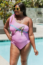Load image into Gallery viewer, Marina West Swim Vacay Mode One Shoulder Swimsuit in Carnation Pink
