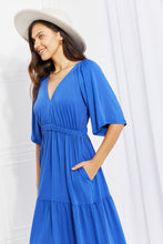 Load image into Gallery viewer, Culture Code Full Size My Muse Flare Sleeve Tiered Maxi Dress
