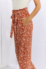Load image into Gallery viewer, Heimish Right Angle Full Size Geometric Printed Pants in Red Orange

