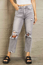 Load image into Gallery viewer, BAYEAS High Waisted Cropped Straight Jeans
