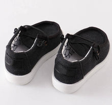 Load image into Gallery viewer, Children’s Black Hey Dude Canvas Shoes
