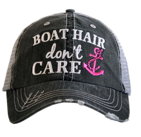 “Boat Hair Don’t Care” Trucker Hat