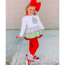Load image into Gallery viewer, AnnLoren Girls Boutique Polka Dot &amp; Swirl Christmas Tree Clothing Set-2
