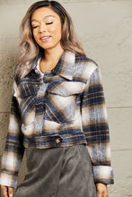 Load image into Gallery viewer, HYFVE Put In Work Semi Cropped Plaid Shacket
