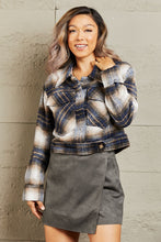 Load image into Gallery viewer, HYFVE Put In Work Semi Cropped Plaid Shacket
