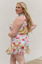 Load image into Gallery viewer, White Birch Full Size Floral Print Halter Woven Dress
