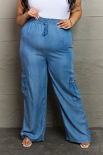 Load image into Gallery viewer, GeeGee Out Of Site Full Size Denim Cargo Pants
