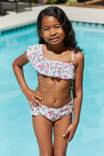 Load image into Gallery viewer, Marina West Swim Float On Ruffle Two-Piece Swim Set in Roses Off-White
