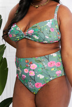 Load image into Gallery viewer, Marina West Swim Take A Dip Twist High-Rise Bikini in Sage

