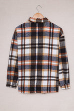 Load image into Gallery viewer, Plaid Button Front Shirt Jacket with Breast Pockets
