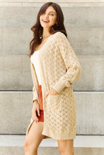 Load image into Gallery viewer, HEYSON Breezy Days Full Size Open Front Sweater Cardigan
