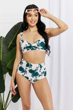 Load image into Gallery viewer, Marina West Swim Take A Dip Twist High-Rise Bikini in Forest
