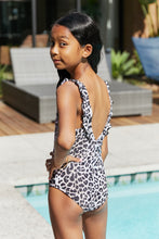 Load image into Gallery viewer, Girl&#39;s Marina West Swim Float On Ruffled One-Piece in Cat
