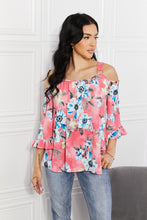 Load image into Gallery viewer, Sew In Love Full Size Fresh Take  Floral Cold-Shoulder Top
